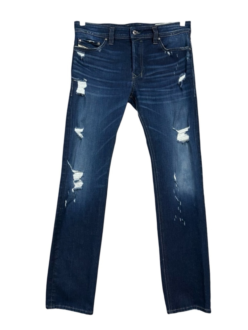 Diesel Safado-R Slim Straight Distressed Button Fly Jean Sz 28 Safado